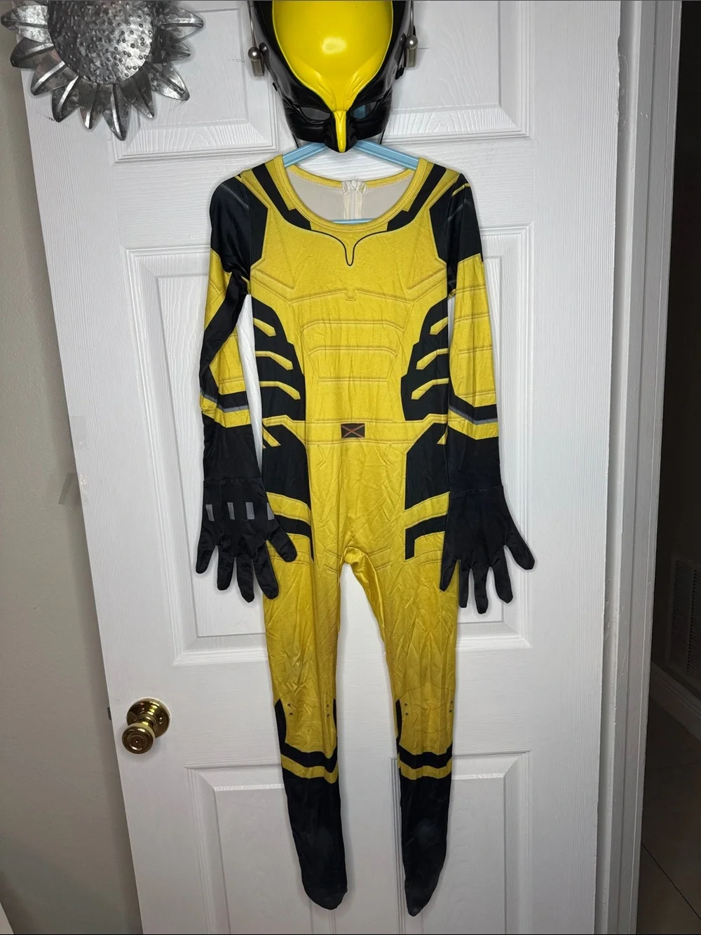 Marvel Wolverine Kida Superhero Costume - Classic Masked Suit Sz Small